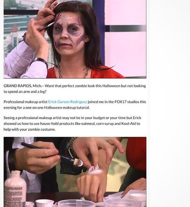 TB transforming _jackieonair on Zombie #zombiemakeup #halloween #makeup #makeuptransformation #diy #
