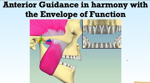 Slide from the lecture: Anterior Guidance in harmony with the Envelope of Function