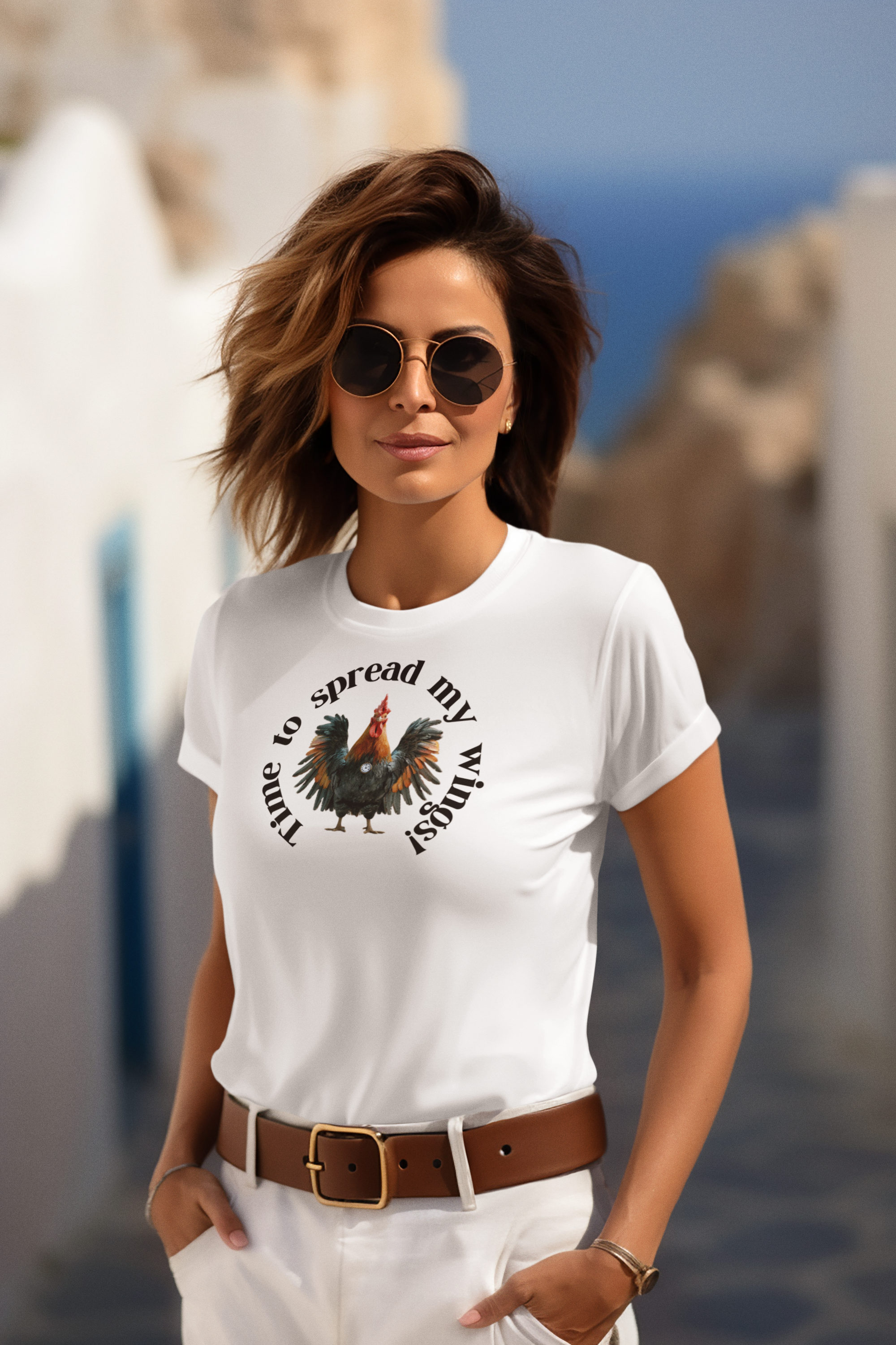 #21 Time to spread my wings! Ladies Tee Shirt