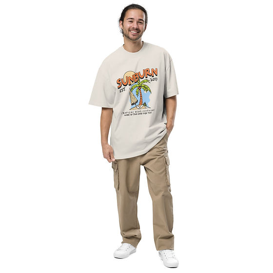 Oversized faded Tropical Sunburn t-shirt | Valérys