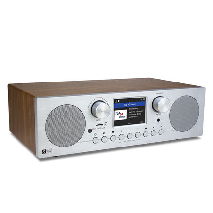 Ocean Digital WiFi FM Internet Radio WR-800F with Dual Alarm Clock, Sleep Timer, Micro SDT