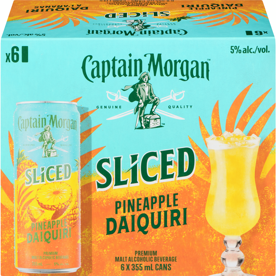 Captain Morgan Daiquiri 6x.355mL