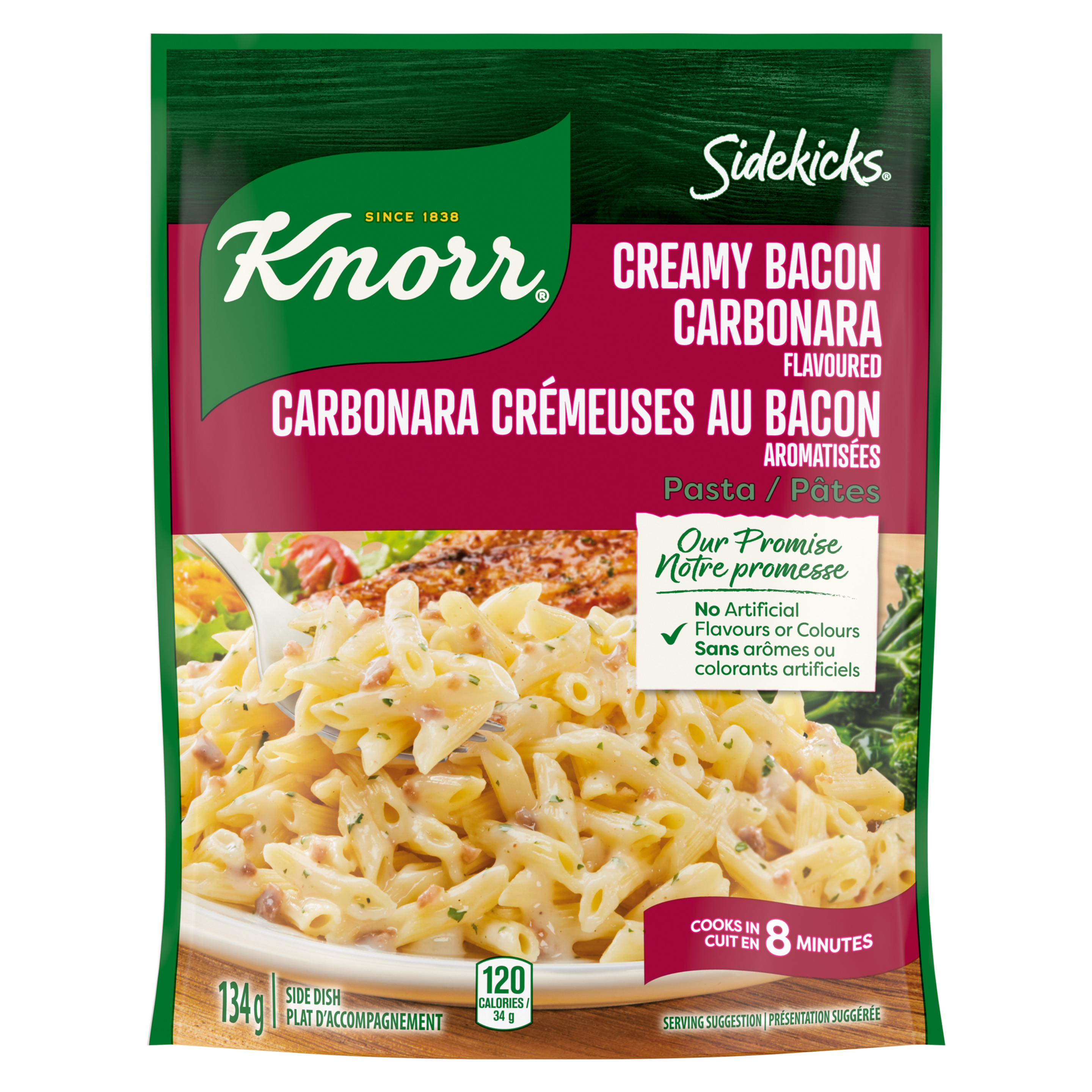 Sidekick Carbonara bacon 134g