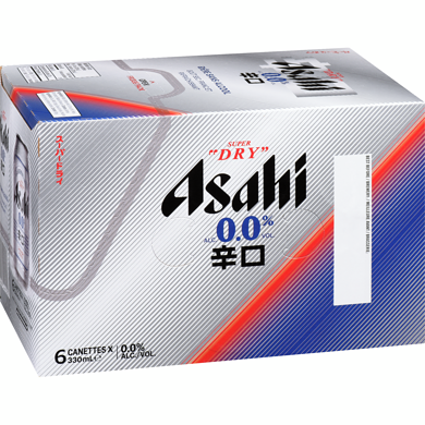 asahi sans alcool 6x330ml cannette