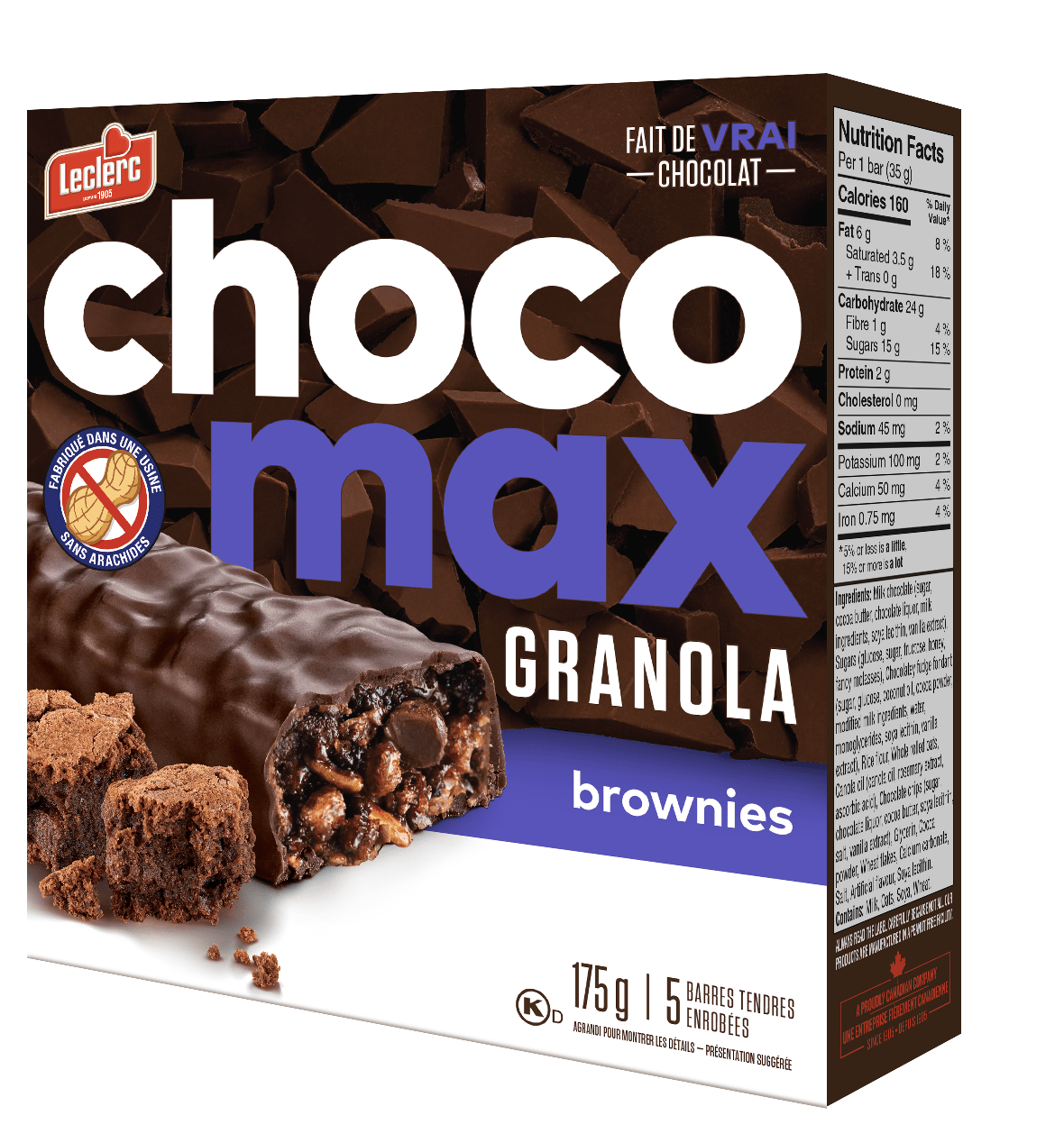 (T) Chocomax Granola brownies 175g