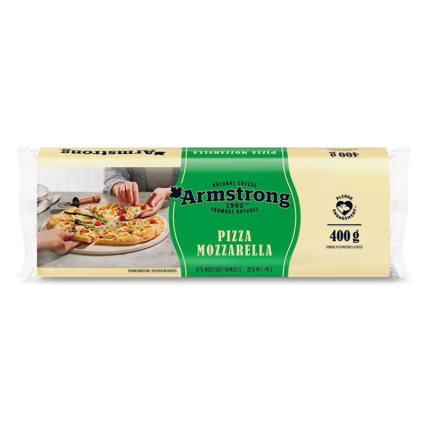 Fromage pizza mozzarella Armstrong 400g