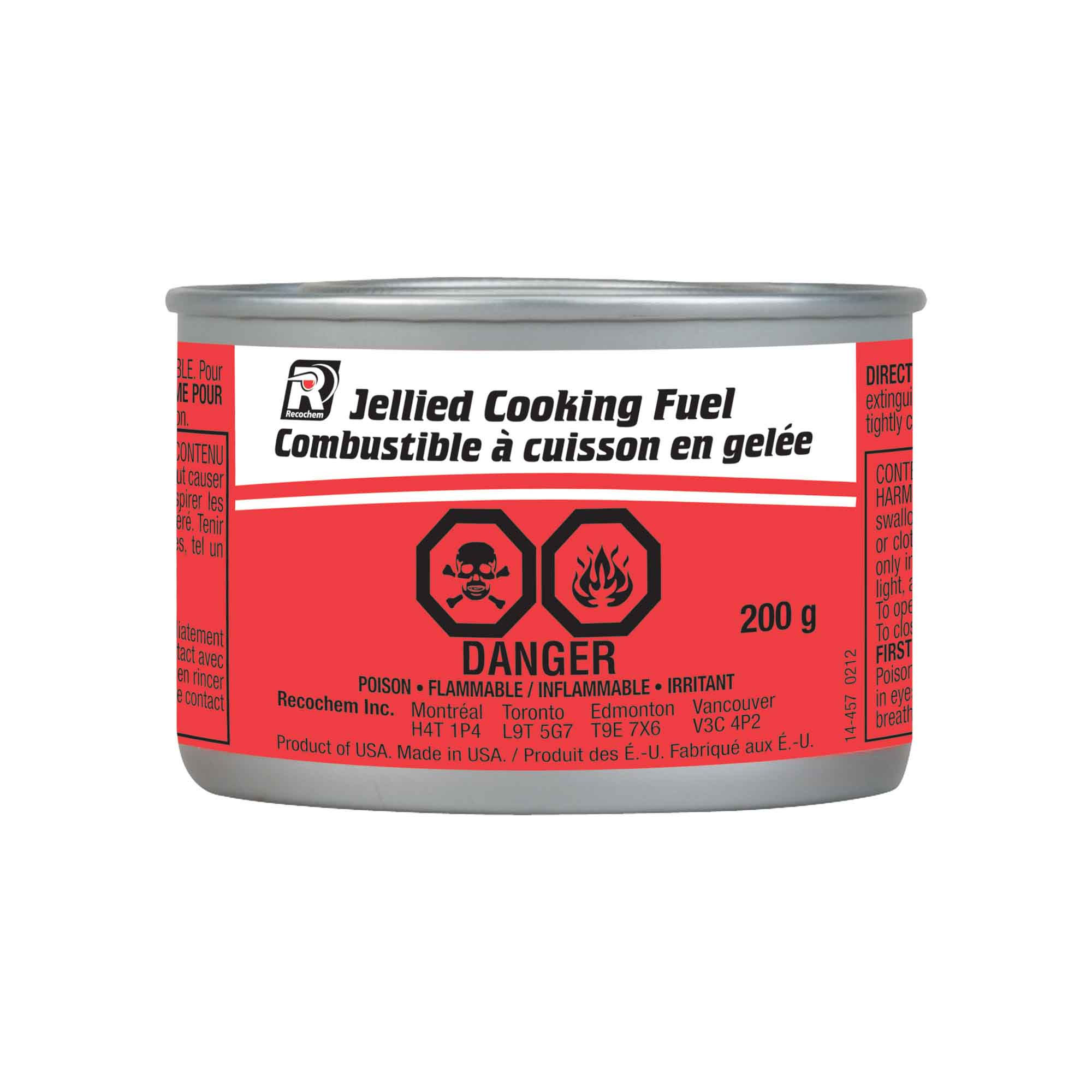 Combustible Cuisson Gelée Sterno 200g