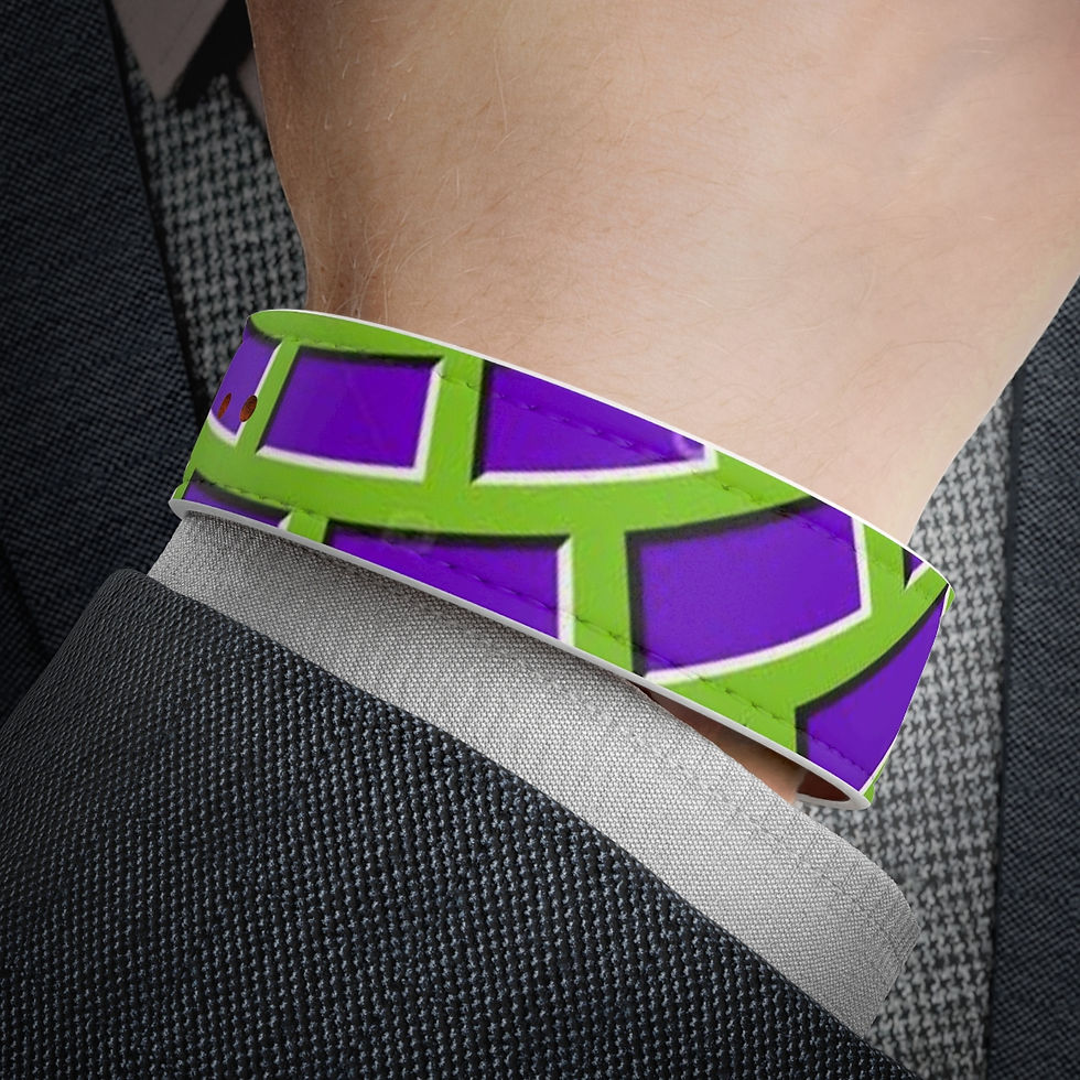 Miniature : Faux Leather Wristband