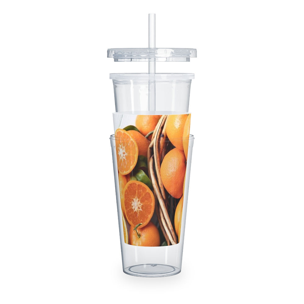 Miniature : Plastic Tumbler with Straw