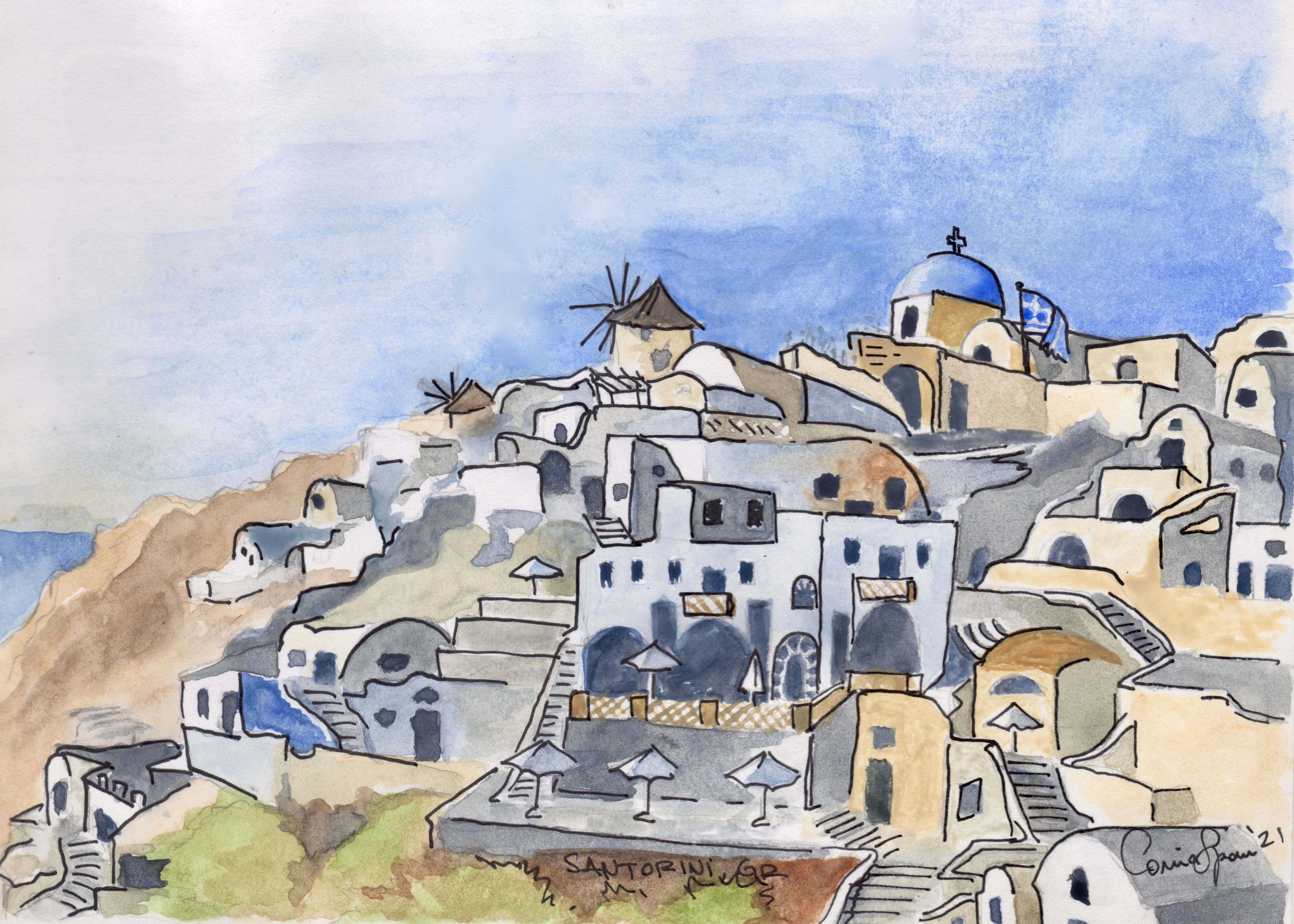 Santorini at Golden Hour