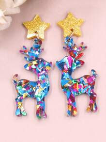 Colorful Christmas Earrings