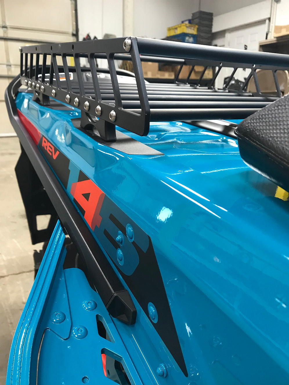 SkiDoo LinQ 146+ Snowmobile Rack Luggage Cargo System Tunnel Rack ATW Industries