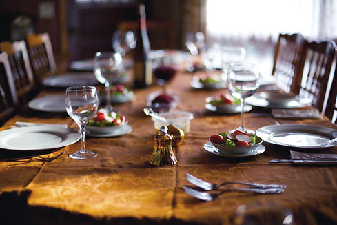 優雅的餐桌佈置