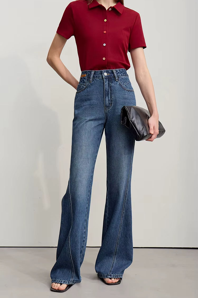 Jean Évasé Rétro denim – Style Intemporel