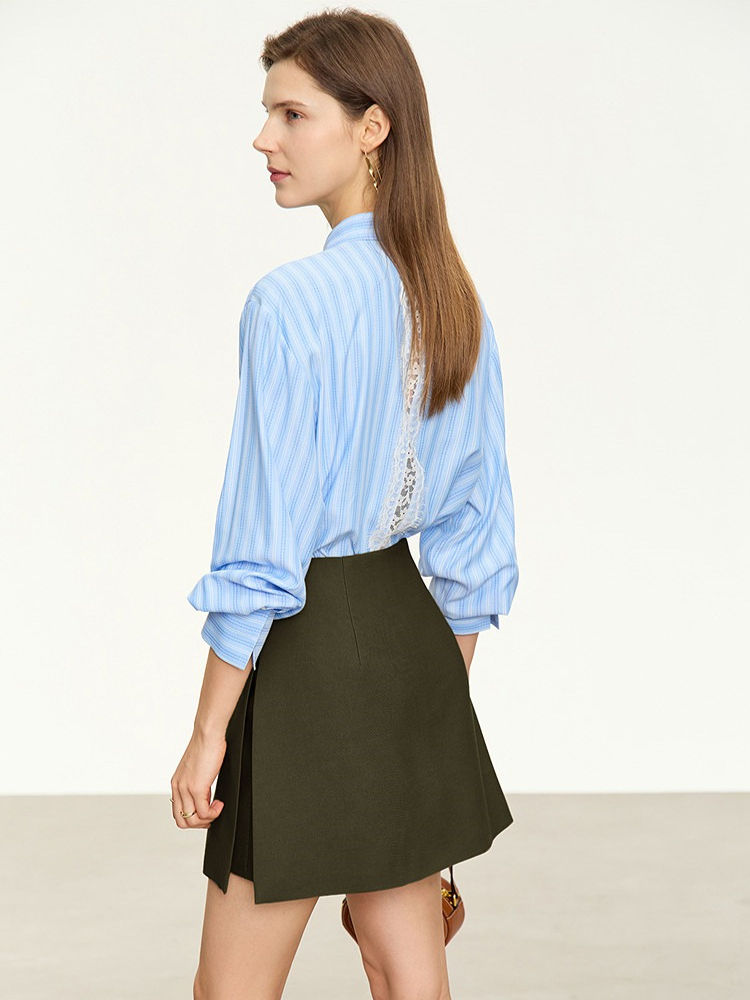Jupe-Short Portefeuille Taille Haute– Élégance Raffinée