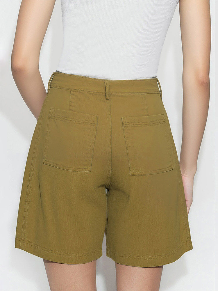 Short Femme Ample en Coton - Style Moderne