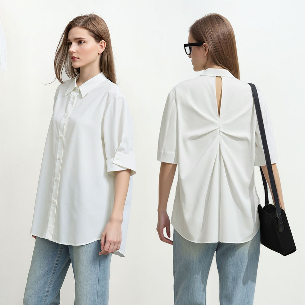 Chemise Femme Rayée Oversize au Style Moderne