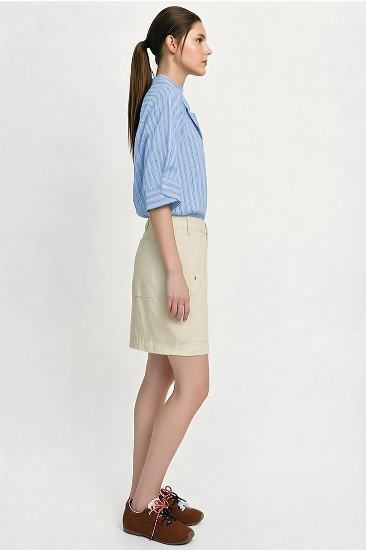 Short Femme Ample en Coton - Style Moderne