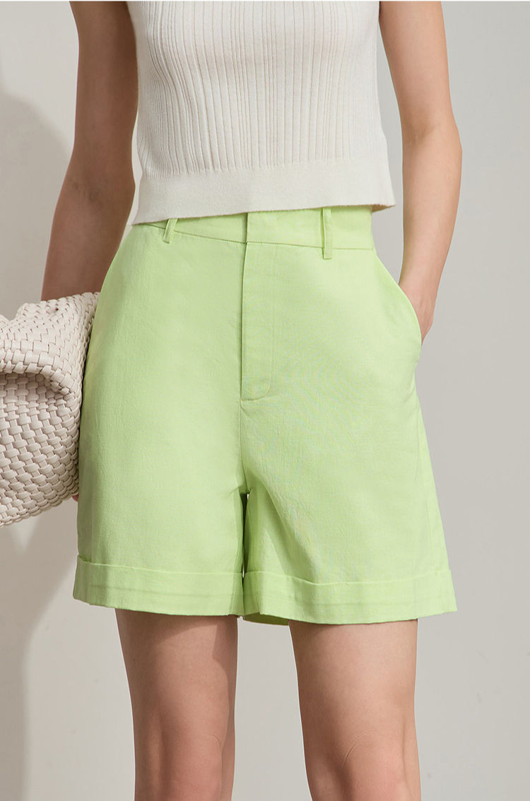 Short Femme Coton et Lin – Confort et Élégance Décontractée