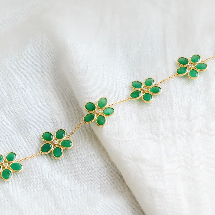 18K Gold With Gemstones