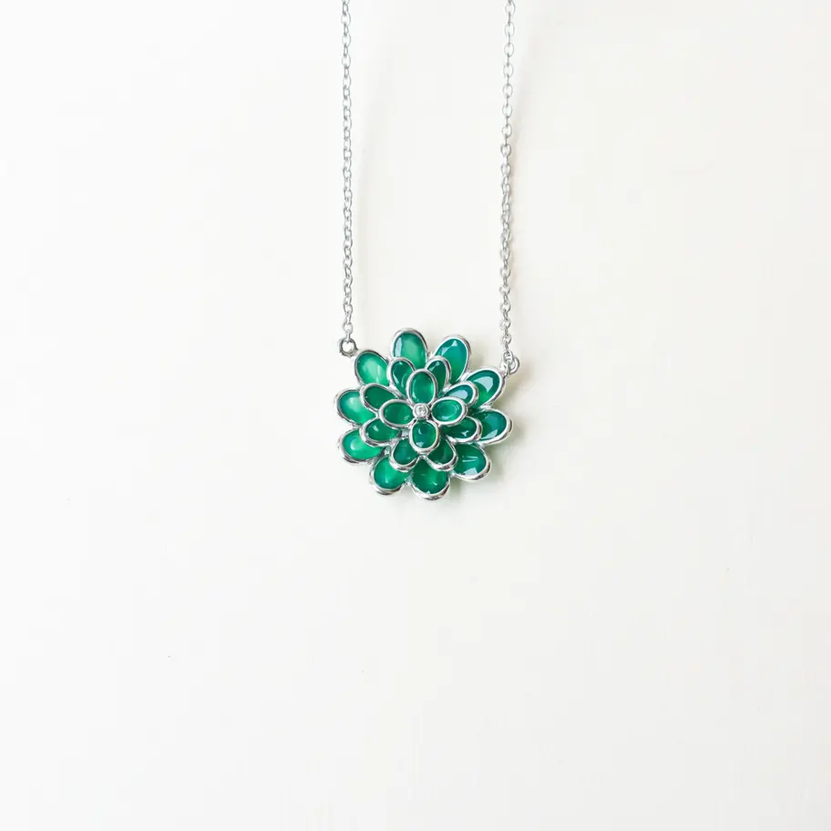 Green onyx necklace