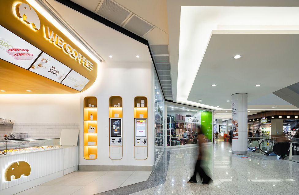 Relação com o entorno - Projeto e obra Cafeteria We Coffee Tatuapé - Entre Arquitetos