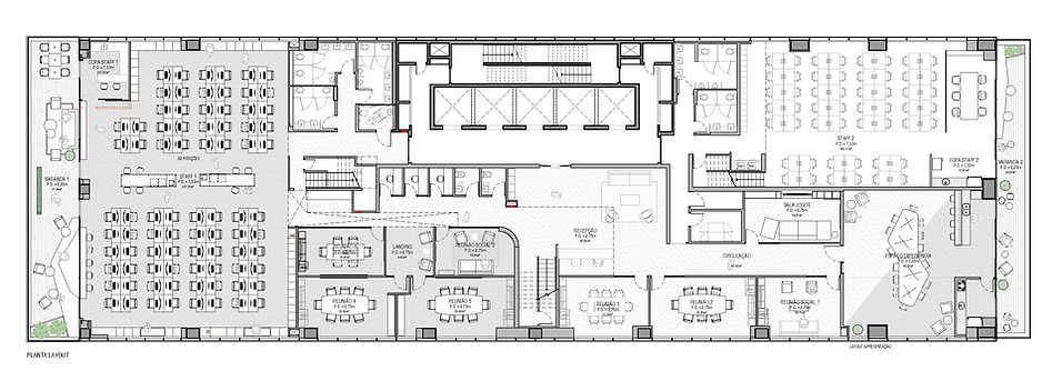 Entre Arquitetos - Monte Bravo Investimentos - Projeto e obra corporativa turn key - Plantas arquitetura