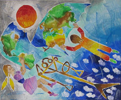 Полет на крилете на гения