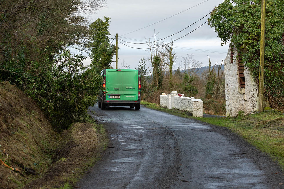 A red van might have provided a better pop of colour and provided more interest in a drab environment, but I settled for the only one that came along!