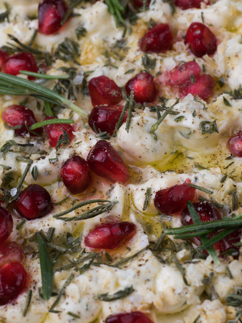 Vegan Christmas Butter Board, close-up bild