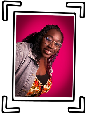Pink Doodle Personal Profile All About Me Poster.png