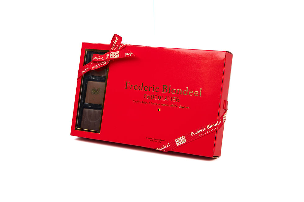 30 pc Assorted Mini Tablets Chocolate Red Gift Box