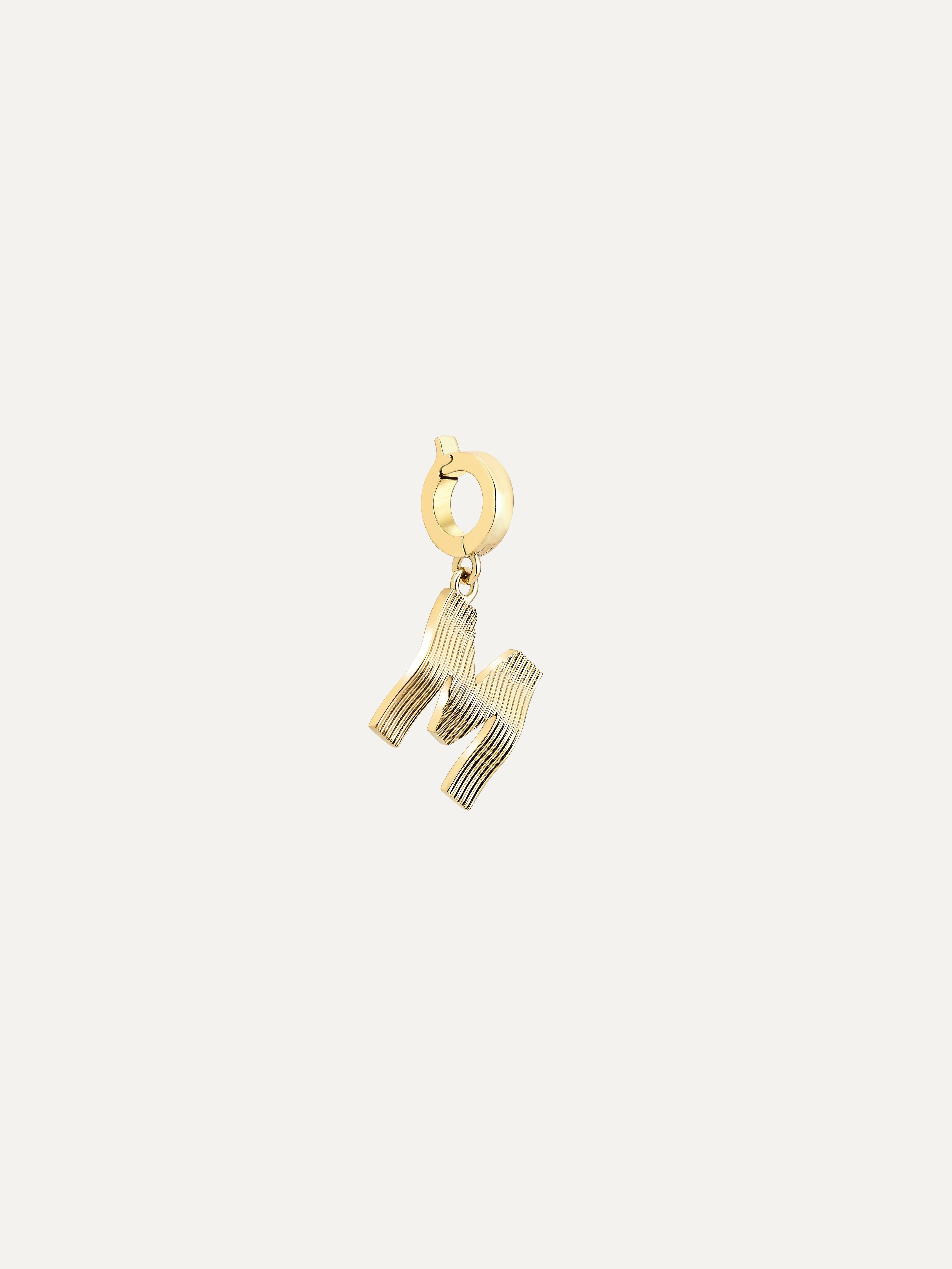 Flow Letter Charm | M