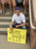 Ken Miller at BLM anti-Klan rally