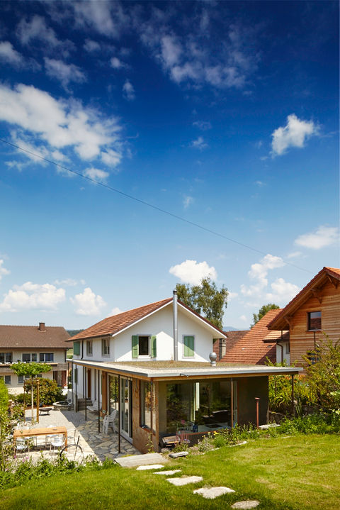Anbau an Einfamilienhaus in Holzbauweise
