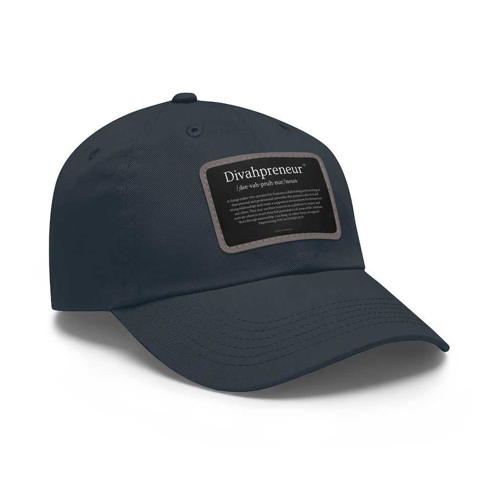 Thumbnail: Divahpreneur Dad Hat with Leather Patch