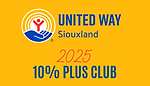 United Way 2025 10% Plus Club