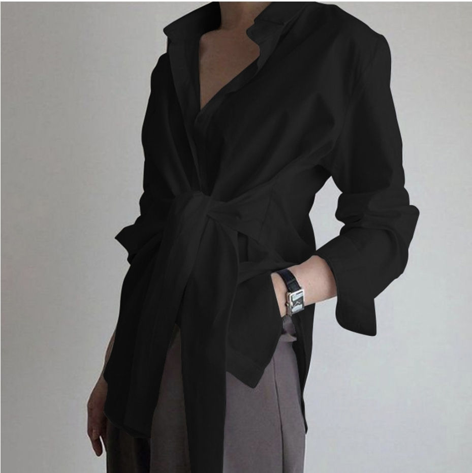 Thumbnail: lace up blouse 