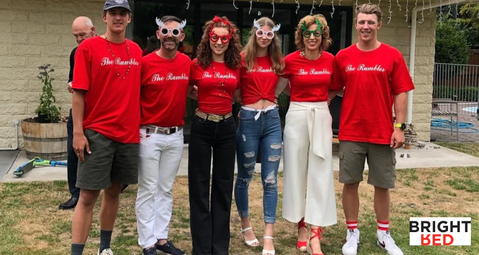 David and Stephanie Rumble celebrated Christmas with their four kids in 2017..