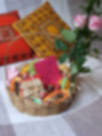 Cesta de café da manhã sem lactose