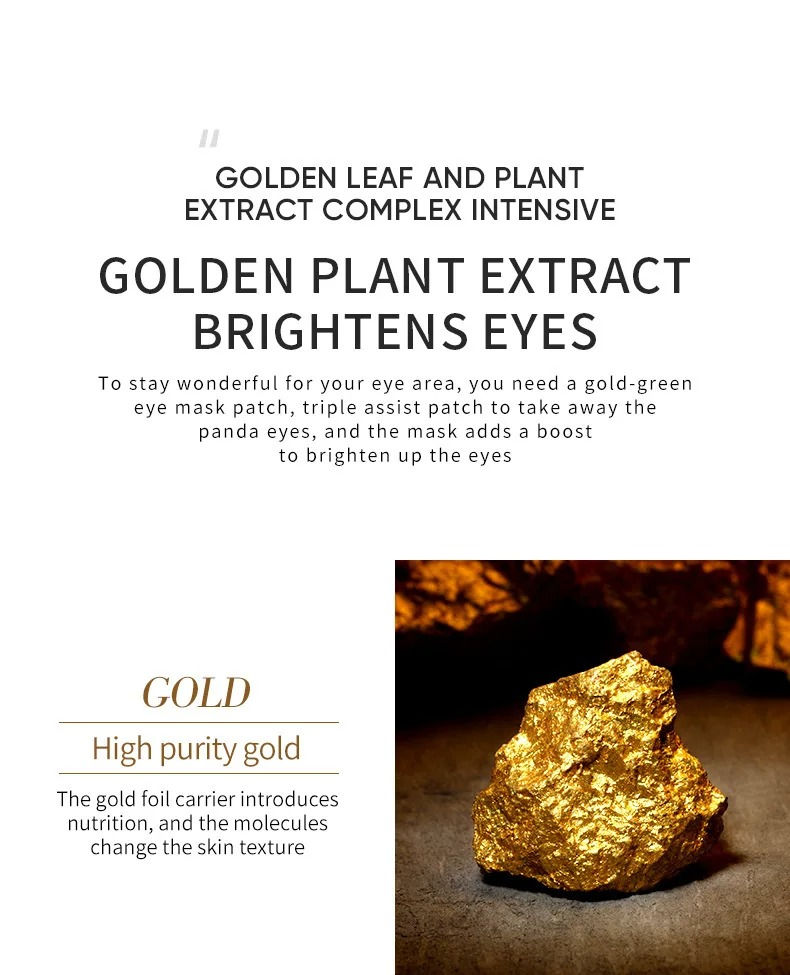 Thumbnail: 60/120 Pieces Eye Mask Avocado Gold Moisturize Firming Improve Eye Bags Eye Patc