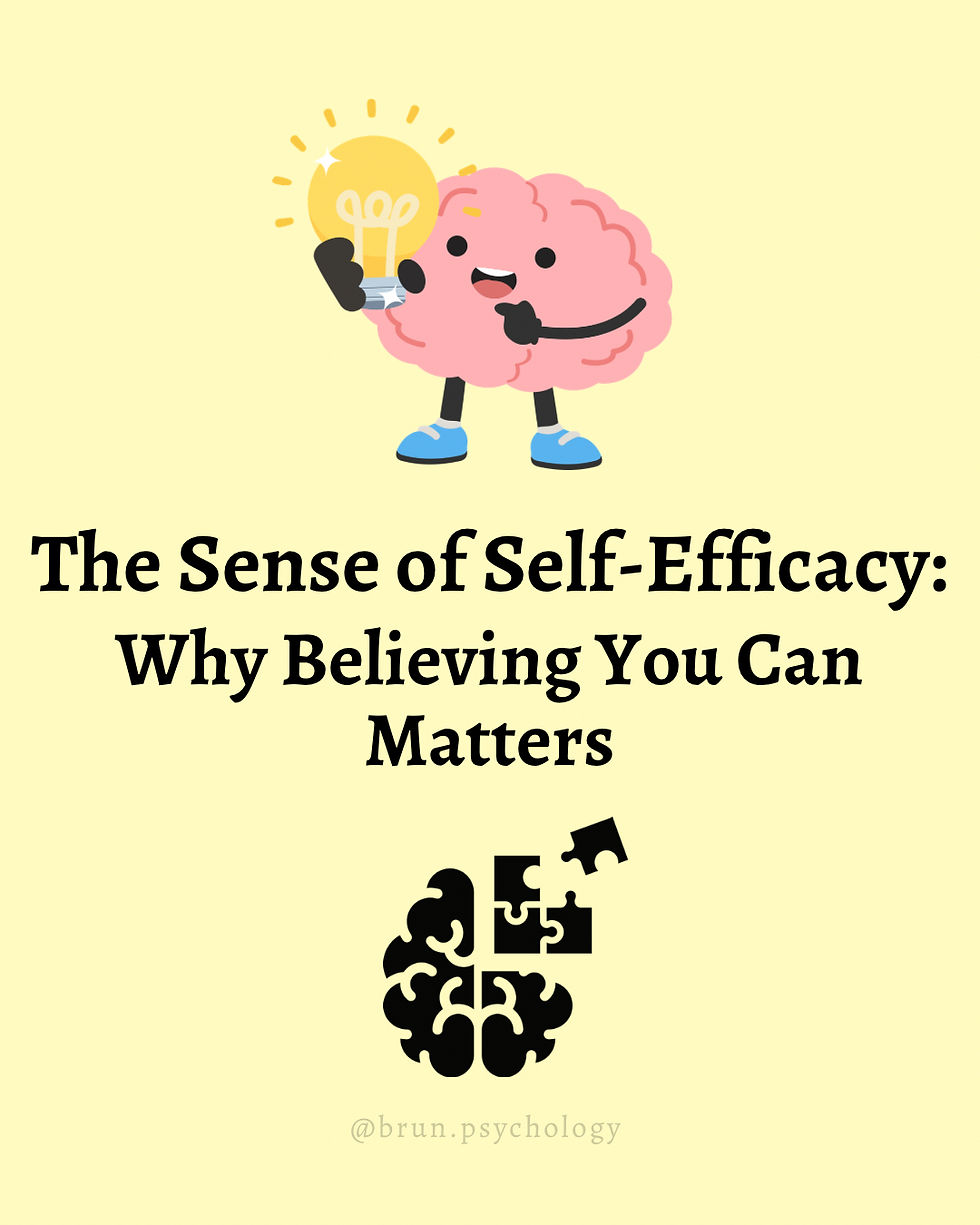 The Sense of Self-Efficacy: Why Believing You Can Matters