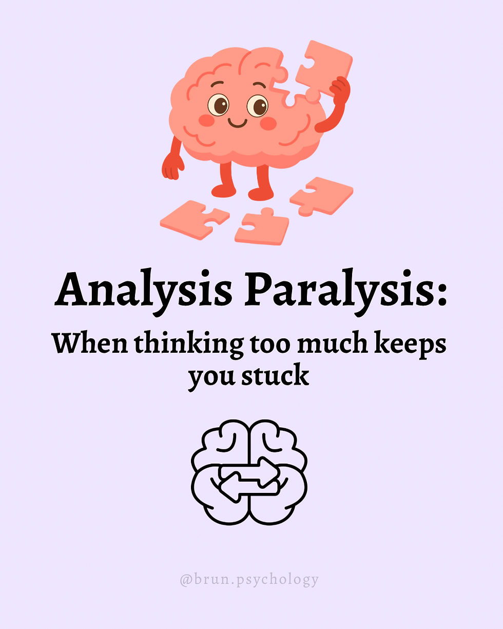 Analysis paralysis: when thinking too much keeps you stuck
