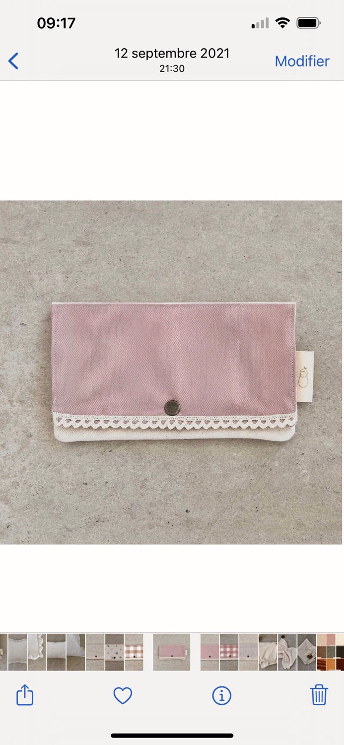 PROTÈGE CARNET DE SANTÉ - ROSE ANTIQUE