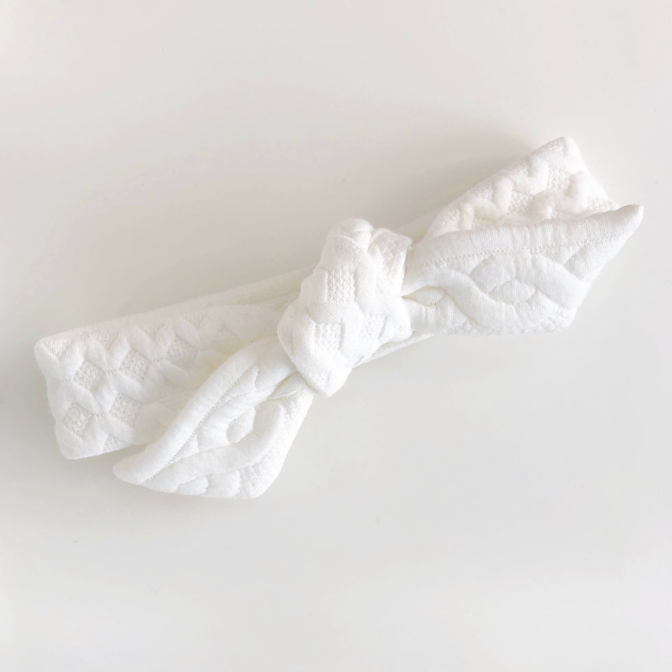Miniature : BANDEAU NOUÉ - TRICOT ÉCRU