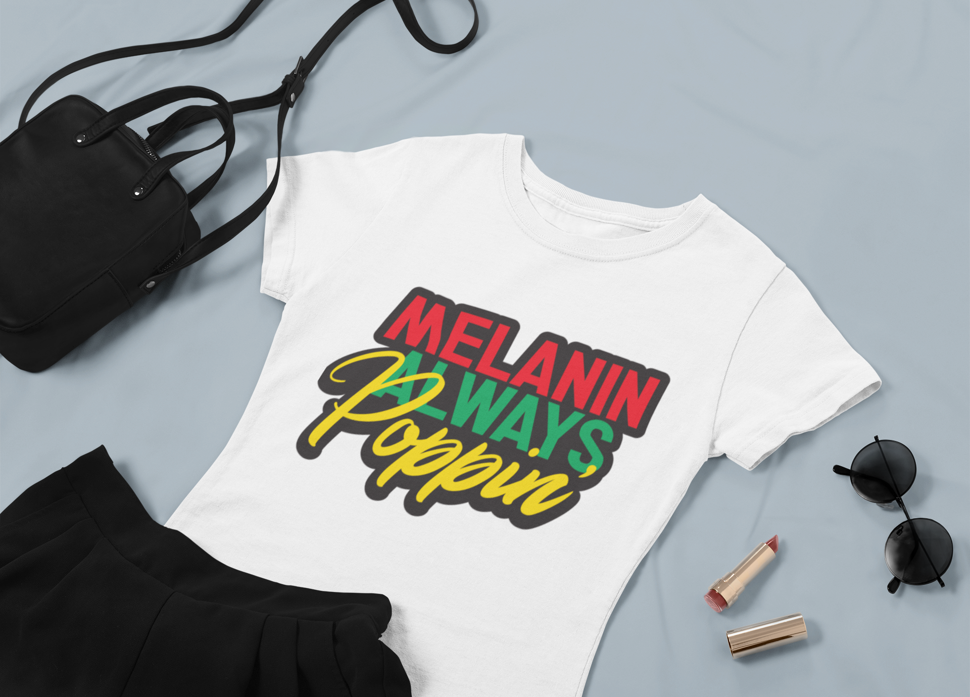 Melanin Always Poppin' Tee