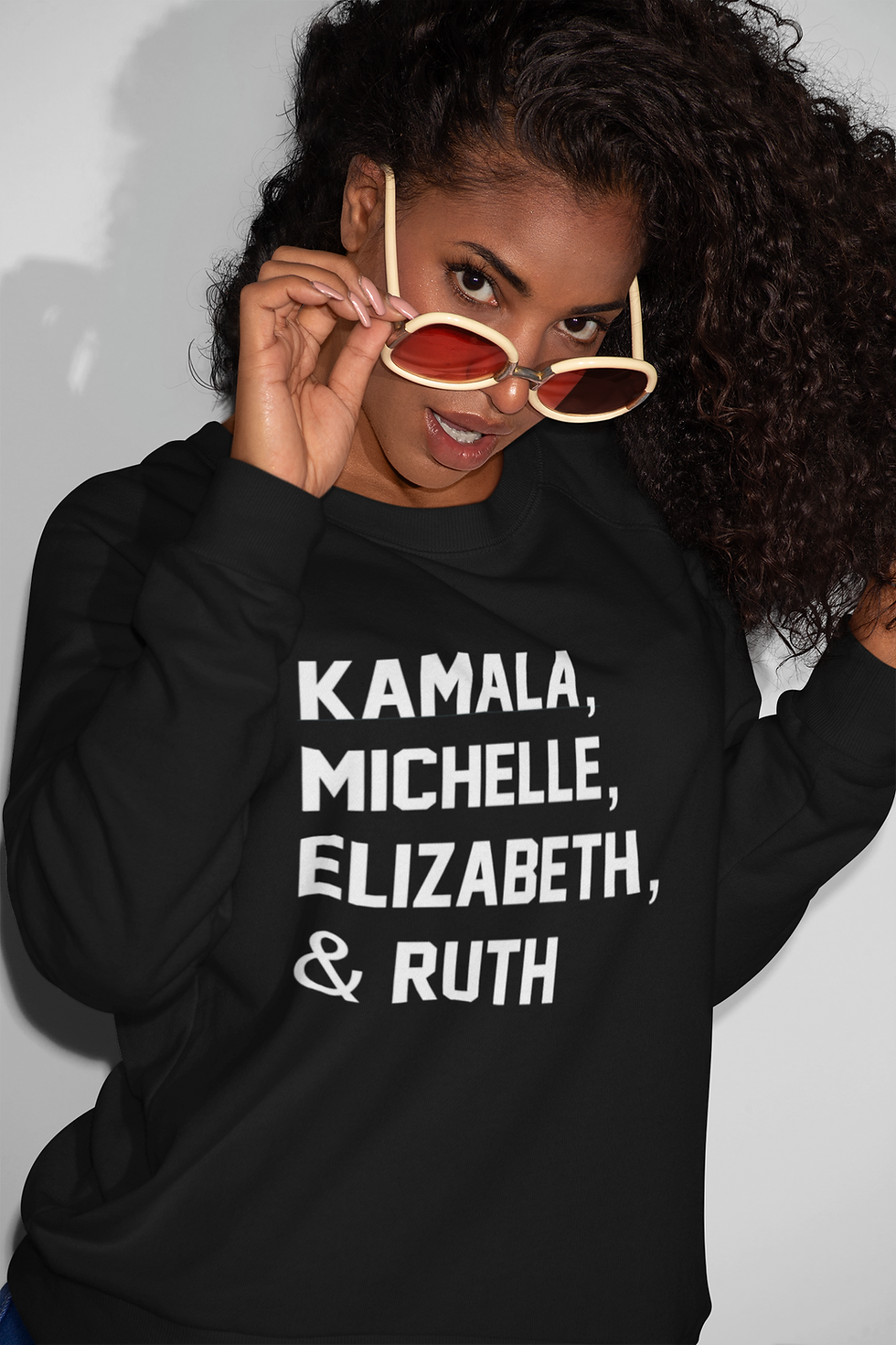 Thumbnail: Kamala, Michelle, Elizabeth, & Ruth Female Political Icon T-Shirt