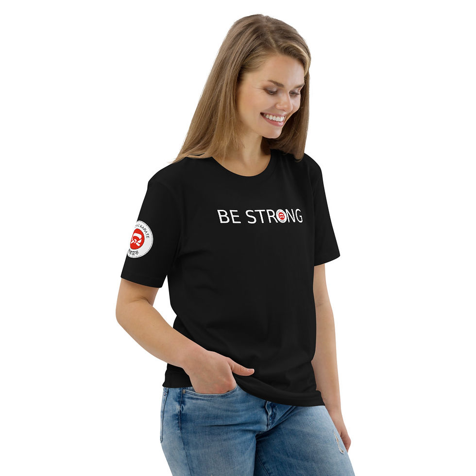 Miniaturbild: Unisex T-Shirt "Be Strong Weiße Schrift"