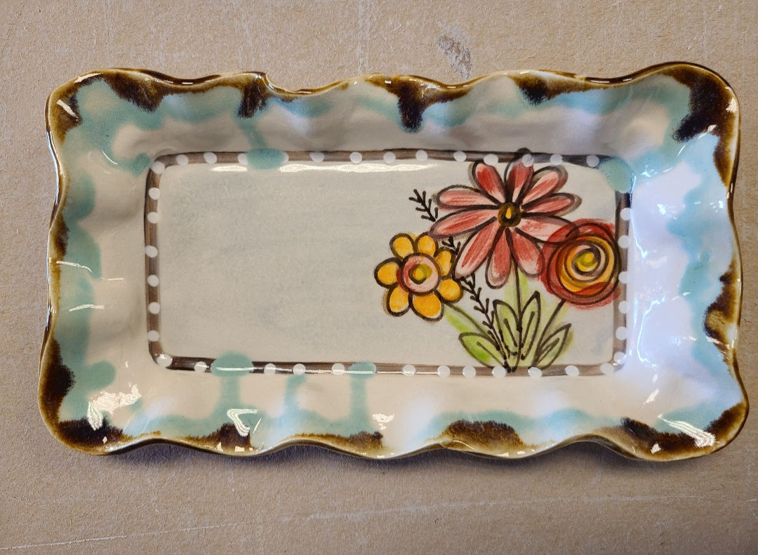 108 rect tray flower drip