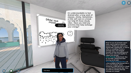 ai mental health companion whiteboard